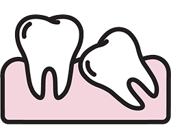 親知らずのイラスト